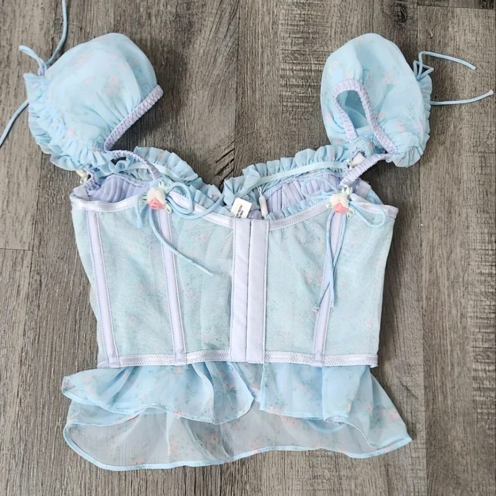 New!For Love And Lemons Ellery‎ Bustier Corset Top